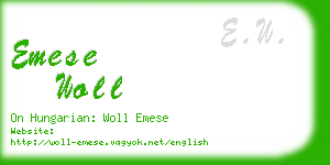 emese woll business card